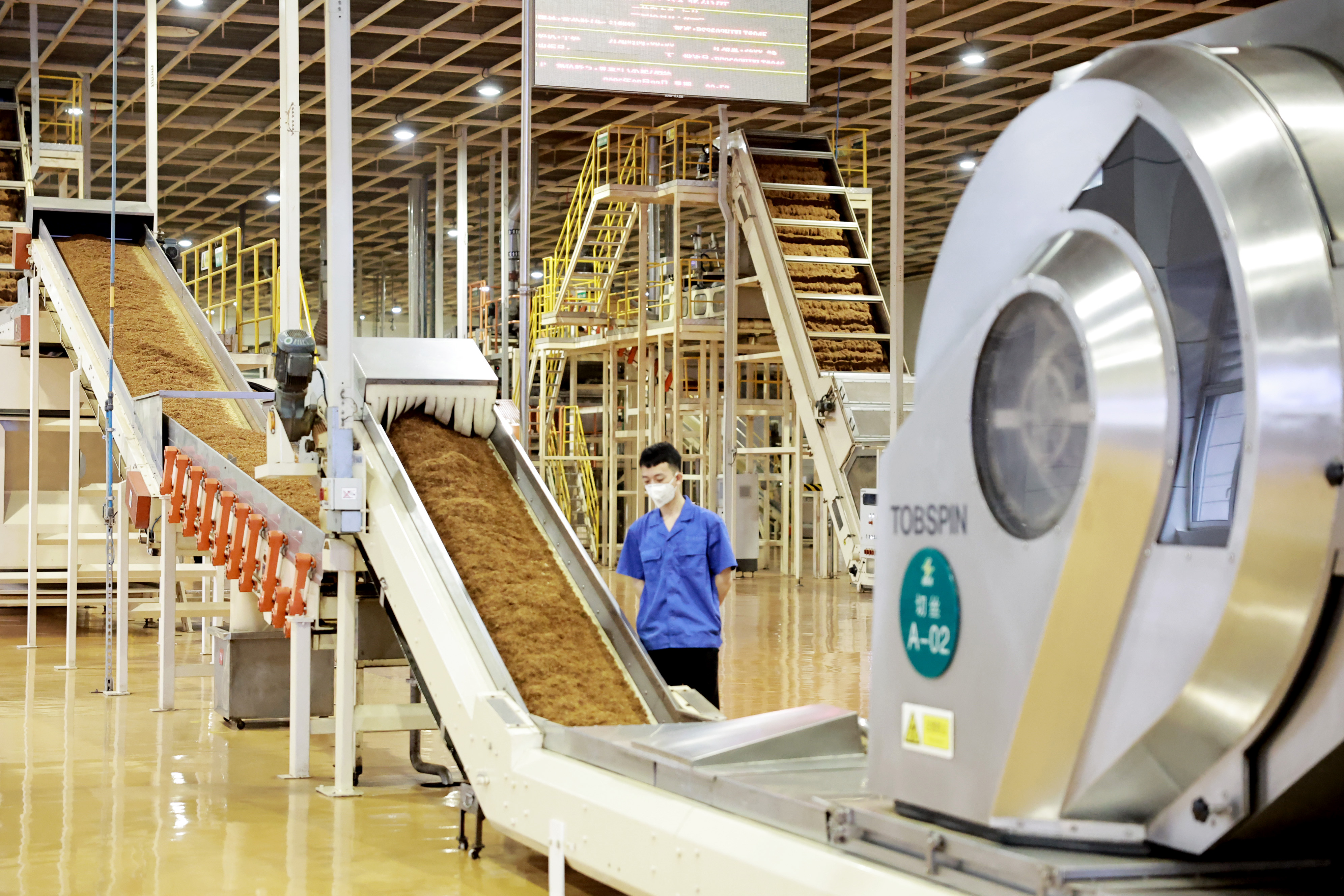 员工在生产线上忙生产。 员工在生产线上忙生产。